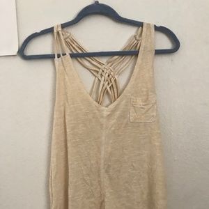 Grunge Cream Tank Top